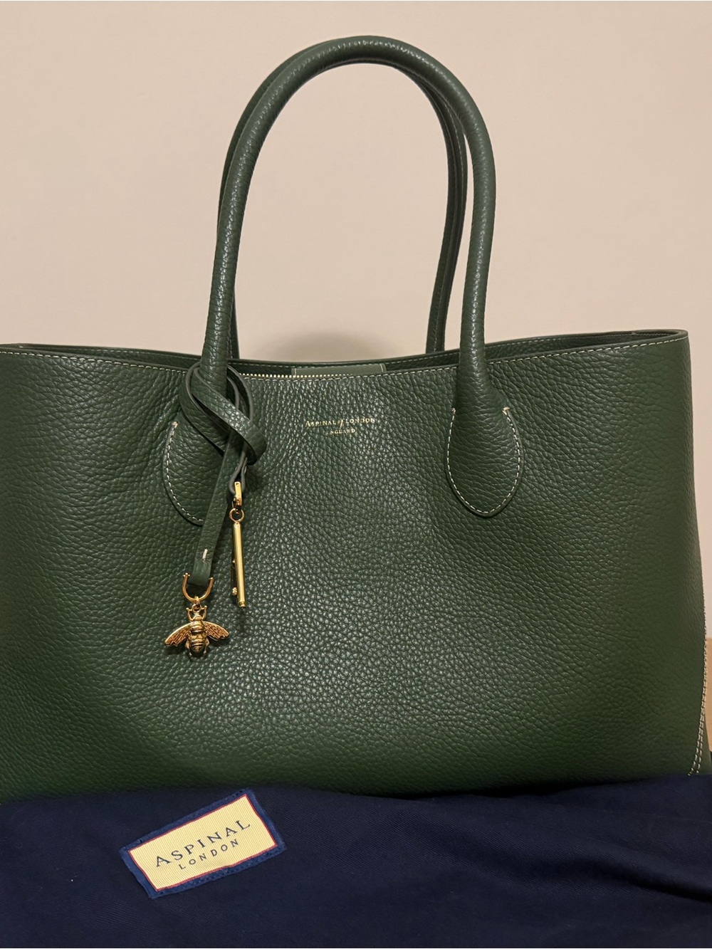Aspinal of London London Leather Tote Bag